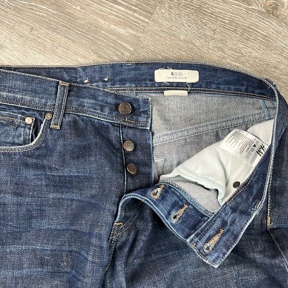 H & M &Sliq Dark Denim Men’s Jeans 29 x 32 - Picture 4 of 7